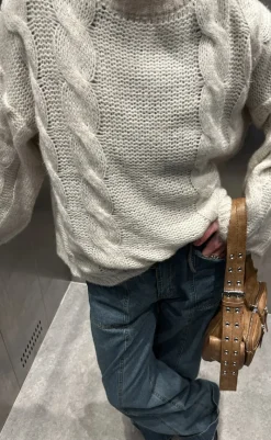 New Strik - Lyza - Ivory Striktrøjer & Sweat