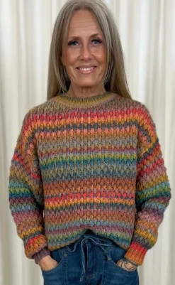 Sale Sweater - Gio - Multi Mix Striktrøjer & Sweat