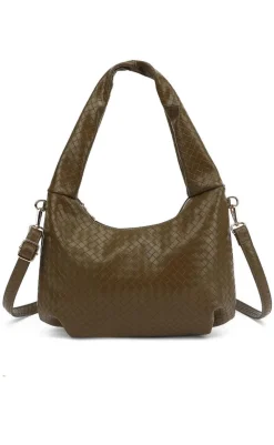 Online Taske - Peony - Dark Olive Tasker