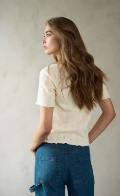 Clearance Top - Julietta - Ivory T-shirts & Toppe