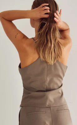 Online Top - Lauren - Timber Brown T-shirts & Toppe