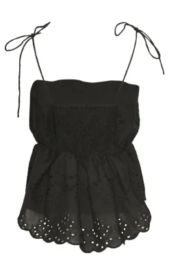 Discount Top - Libby - Black T-shirts & Toppe