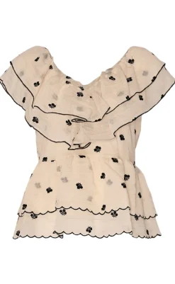 Top - Louisa - Offwhite T-shirts & Toppe