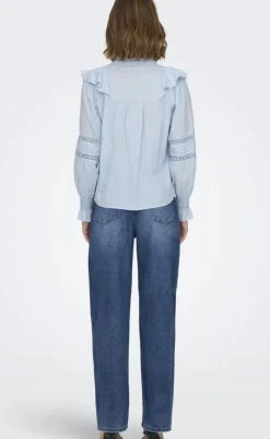 Outlet Bluse - Julia - Cashmere Blue Bluser