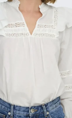 New Bluse - Julia - Cloud Dancer Bluser