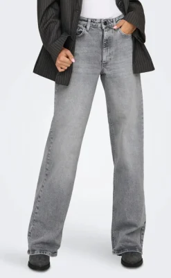 New Bukser - Juicy Wide Leg - Medium Grey Denim Bukser & Jeans