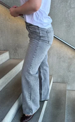 New Bukser - Juicy Wide Leg - Medium Grey Denim Bukser & Jeans