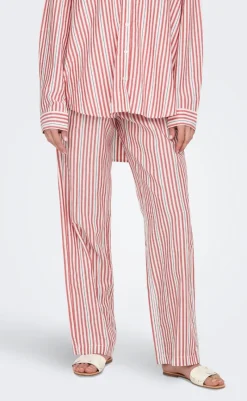 Outlet Bukser - Windy Life - Cloud Dancer w. High Risk Red/Black Bukser & Jeans