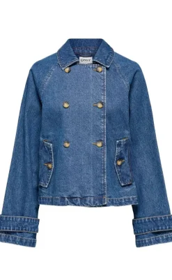 Sale Jakke - April - Medium Blue Denim Jakker & Frakker|Alt Overtøj