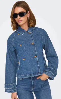 Sale Jakke - April - Medium Blue Denim Jakker & Frakker|Alt Overtøj