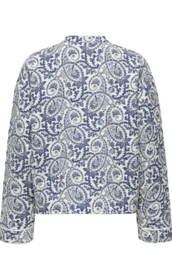 New Jakke - Hallie - Cloud Dancer/Blue Tile Jakker & Frakker|Alt Overtøj