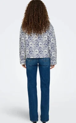 New Jakke - Hallie - Cloud Dancer/Blue Tile Jakker & Frakker|Alt Overtøj