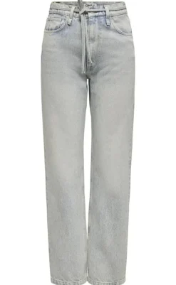 New Jeans - Gypsy HW Straight - Light Blue Denim Bukser & Jeans