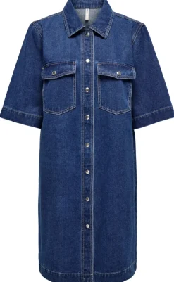 Hot Kjole - Belle - Dark Blue Denim Kjoler