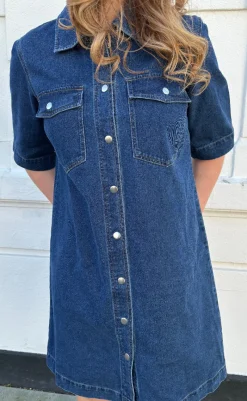 Hot Kjole - Belle - Dark Blue Denim Kjoler