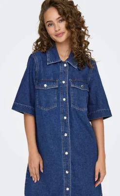 Hot Kjole - Belle - Dark Blue Denim Kjoler