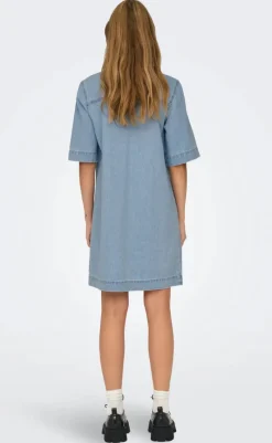 Outlet Kjole - Belle - Light Blue Denim Kjoler