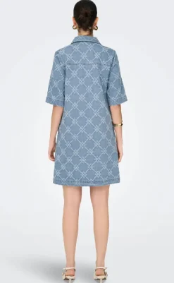 Best Kjole - Belle Print - Light Blue Denim Kjoler