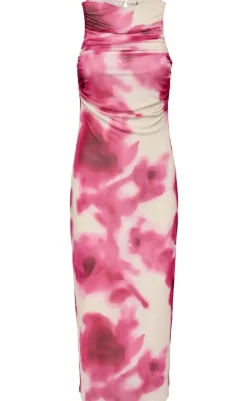 Outlet Kjole - Paris - Cloud Dancer/Sunne Flowers Kjoler