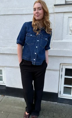 Hot Skjorte - Belle - Dark Blue Denim Skjorter