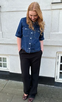 Hot Skjorte - Belle - Dark Blue Denim Skjorter