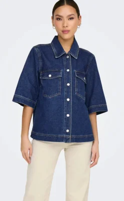 Hot Skjorte - Belle - Dark Blue Denim Skjorter