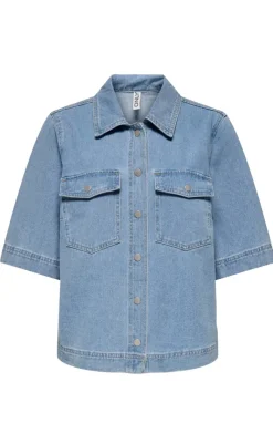 Hot Skjorte - Belle - Light Blue Denim Skjorter