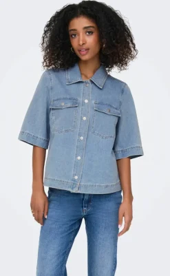 Hot Skjorte - Belle - Light Blue Denim Skjorter