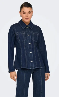 Outlet Skjorte - Elle - Dark Blue Denim Skjorter