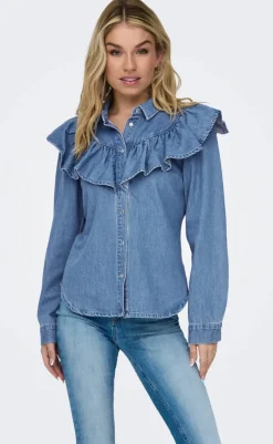 Skjorte - Indigo - Medium Blue Denim Skjorter