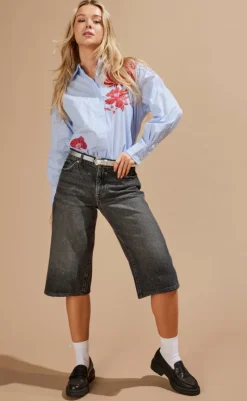 New Skjorte - Laura Life - Bright White/Flower Skjorter