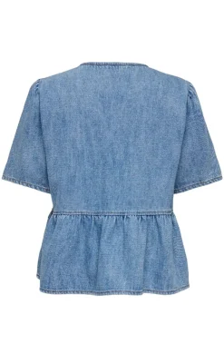 Hot Skjorte - Noelle - Light Blue Denim Skjorter
