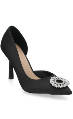 Hot Stiletter - Priya Front Embellish - Black Stiletter