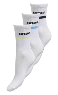 Clearance Strømper - Extend 3 Pack - White/Pastel Yel Strømper & Strømpebukser