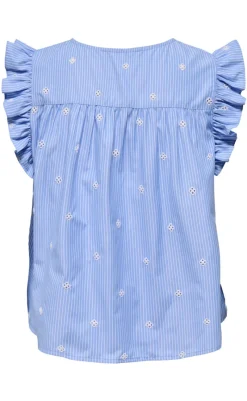 Hot Top - Amanda - Coronet Blue T-shirts & Toppe