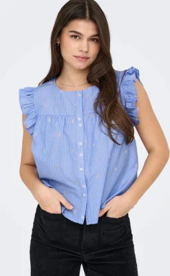 Hot Top - Amanda - Coronet Blue T-shirts & Toppe
