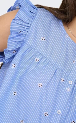 Hot Top - Amanda - Coronet Blue T-shirts & Toppe