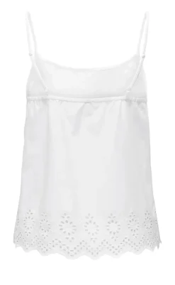 Discount Top - Lou Singlet - Bright White T-shirts & Toppe
