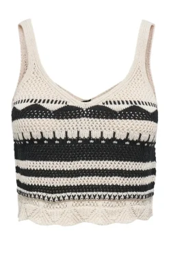 New Top - Merida Life - Ecru Black T-shirts & Toppe