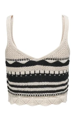 New Top - Merida Life - Ecru Black T-shirts & Toppe