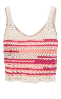 Clearance Top - Merida Life - Fuchsia Fedora Ecru/Papaya Punch T-shirts & Toppe