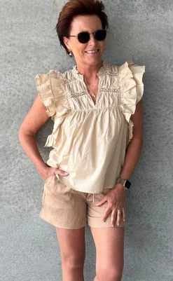 Outlet Top - Sunny - Humus T-shirts & Toppe