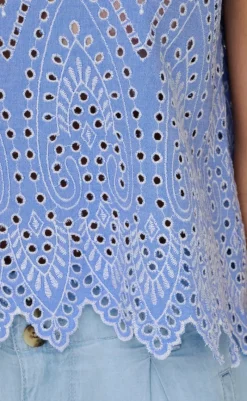 Top - Tulum - Blue Bonnet T-shirts & Toppe