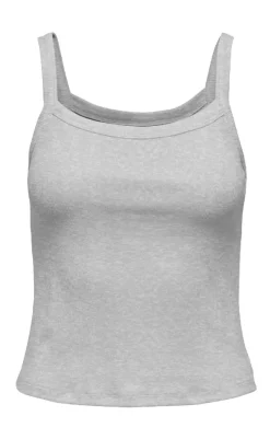 Discount Top - Vira - Light Grey Melange T-shirts & Toppe