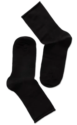 Hot Oroblu Strømper - Note Woman Bamboo Roll - Black Strømper & Strømpebukser