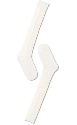 Oroblu Strømper - Woman Wool Cable Over Knee - Off White Strømper & Strømpebukser