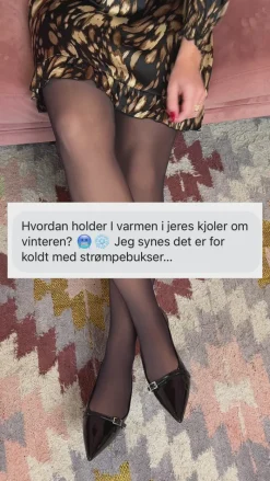 Clearance Oroblu Termo Strømpebukser - Thermo Nude - Black Strømper & Strømpebukser|Strømpebukser