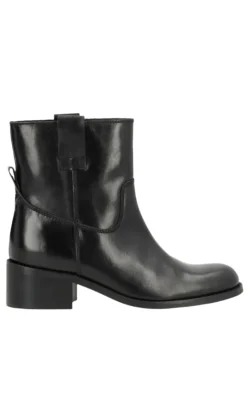 Sale Støvler - Martina Low - Leather Black Støvler