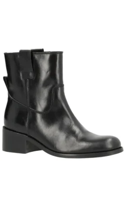 Sale Støvler - Martina Low - Leather Black Støvler