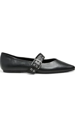 Best Ballerina - Saga Buckle - Black Loafers & Ballerinaer